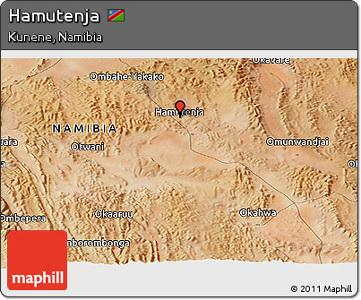 Satellite Panoramic Map of Hamutenja