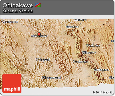 Satellite Panoramic Map of Ohinakawe
