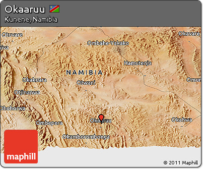 Satellite Panoramic Map of Okaaruu