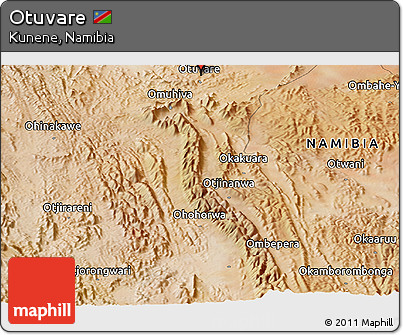 Satellite Panoramic Map of Otuvare