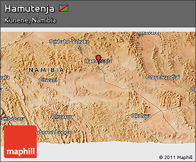 Satellite Panoramic Map of Hamutenja