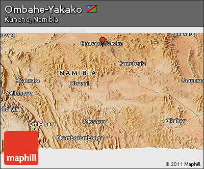 Satellite Panoramic Map of Ombahe-Yakako