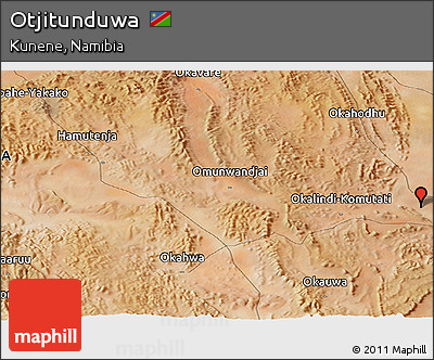 Satellite Panoramic Map of Otjitunduwa