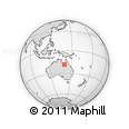 Outline Map of the Area around 18° 31' 34" S, 140° 19' 29" E, rectangular outline
