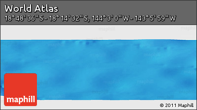 Physical Panoramic Map of the Area around 18° 31' 34" S, 143° 34' 29" W