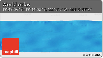Physical Panoramic Map of the Area around 18° 31' 34" S, 143° 34' 29" W