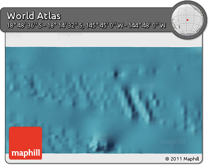 Satellite 3D Map of the Area around 18° 31' 34" S, 145° 16' 30" W