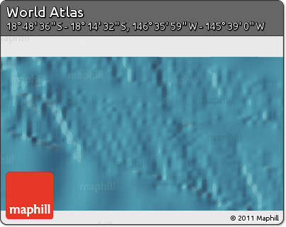 Satellite 3D Map of the Area around 18° 31' 34" S, 146° 7' 30" W