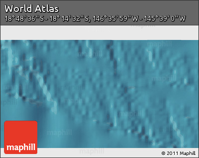 Satellite 3D Map of the Area around 18° 31' 34" S, 146° 7' 30" W