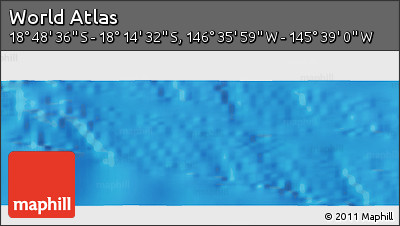 Physical Panoramic Map of the Area around 18° 31' 34" S, 146° 7' 30" W