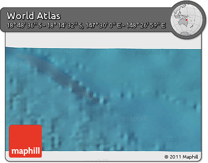 Satellite 3D Map of the Area around 18° 31' 34" S, 147° 58' 29" E