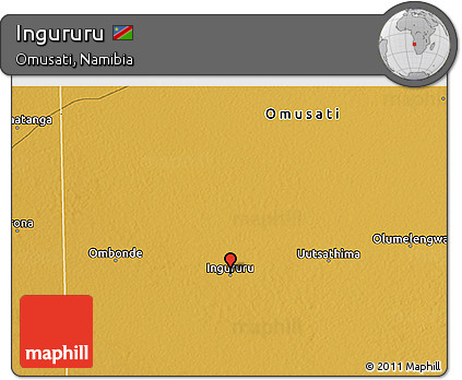 Physical 3D Map of Ingururu