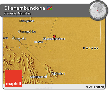 Physical 3D Map of Okanambundona