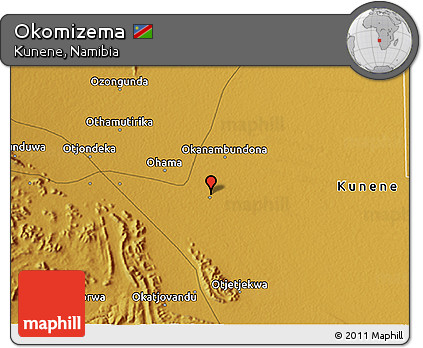 Physical 3D Map of Okomizema