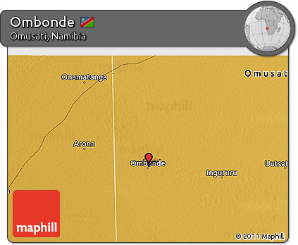 Physical 3D Map of Ombonde