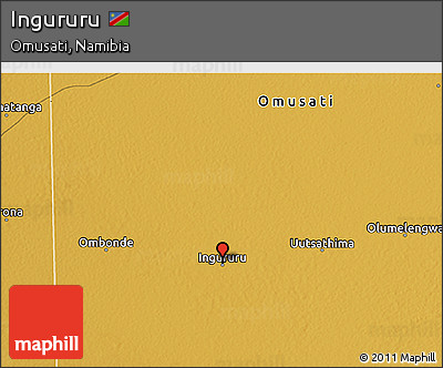 Physical 3D Map of Ingururu