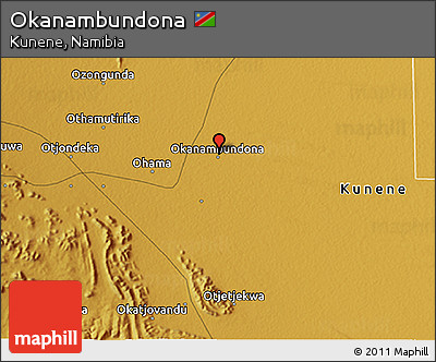 Physical 3D Map of Okanambundona