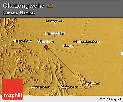 Physical 3D Map of Okozongwehe