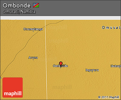 Physical 3D Map of Ombonde