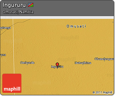 Physical 3D Map of Ingururu