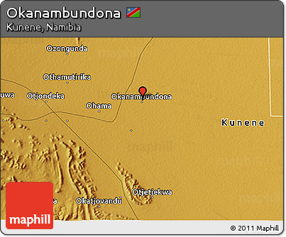 Physical 3D Map of Okanambundona