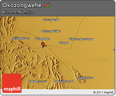 Physical 3D Map of Okozongwehe
