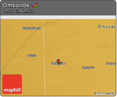 Physical 3D Map of Ombonde