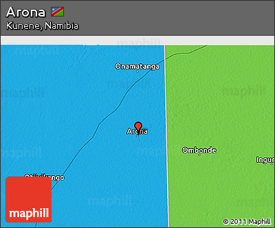 Political 3D Map of Arona