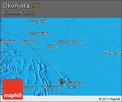 Political 3D Map of Okonjota