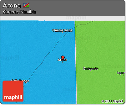 Political 3D Map of Arona