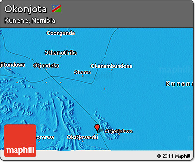 Political 3D Map of Okonjota