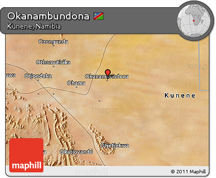 Satellite 3D Map of Okanambundona