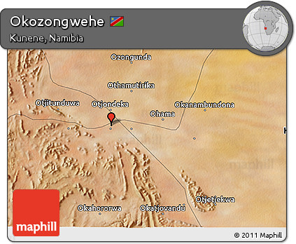 Satellite 3D Map of Okozongwehe