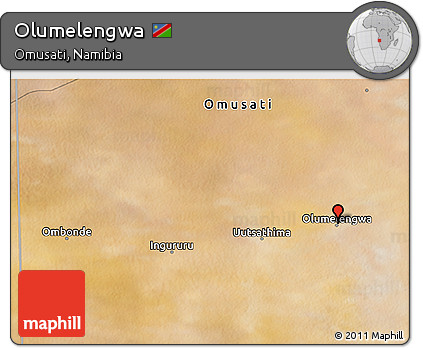 Satellite 3D Map of Olumelengwa