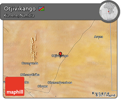 Satellite 3D Map of Otjivikango