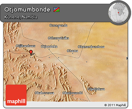 Satellite 3D Map of Otjomumbonde