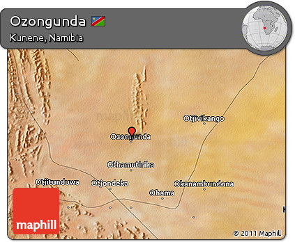 Satellite 3D Map of Ozongunda