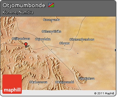 Satellite 3D Map of Otjomumbonde