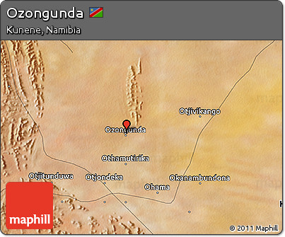 Satellite 3D Map of Ozongunda
