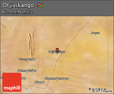 Satellite 3D Map of Otjivikango