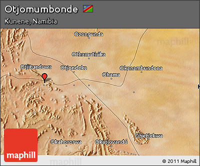 Satellite 3D Map of Otjomumbonde
