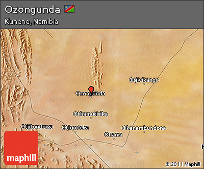 Satellite 3D Map of Ozongunda