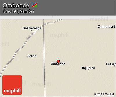 Shaded Relief 3D Map of Ombonde