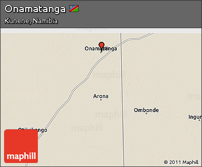 Shaded Relief 3D Map of Onamatanga