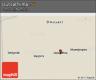 Shaded Relief 3D Map of Uutsathima
