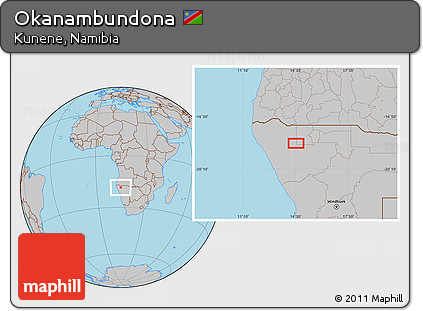 Gray Location Map of Okanambundona