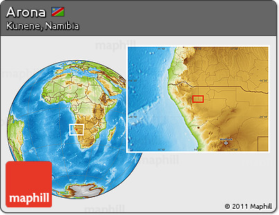Physical Location Map of Arona