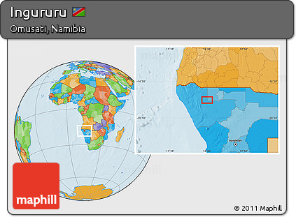 Political Location Map of Ingururu