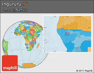 Political Location Map of Ingururu