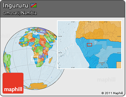 Political Location Map of Ingururu